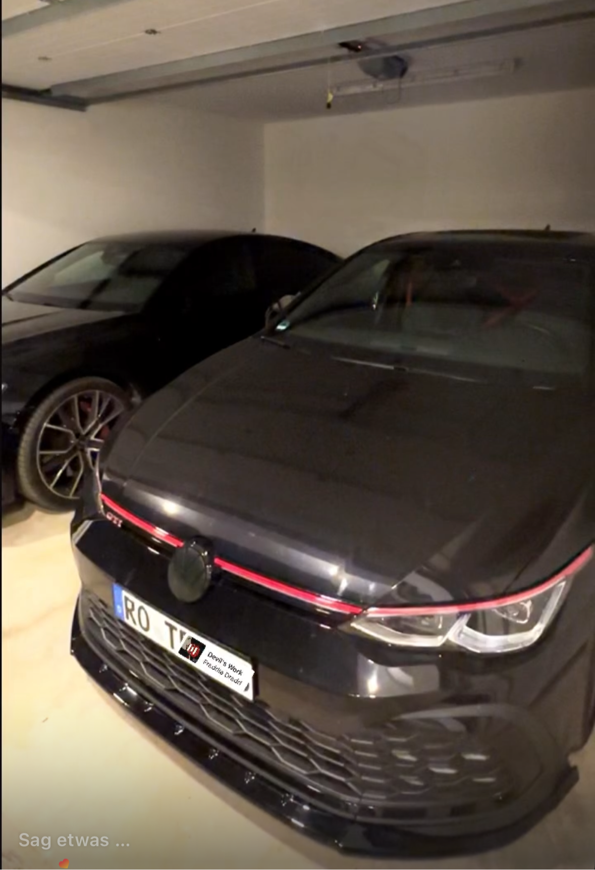 Golf 8 GTI Frontlippe Glossy Schwarz