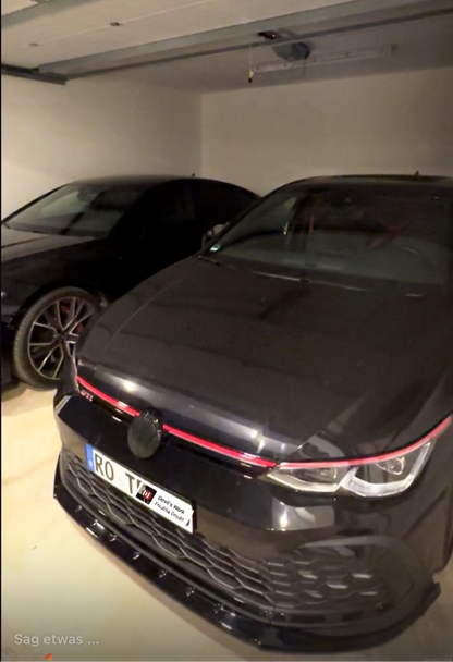 Golf 8 GTI Frontlippe Glossy Schwarz