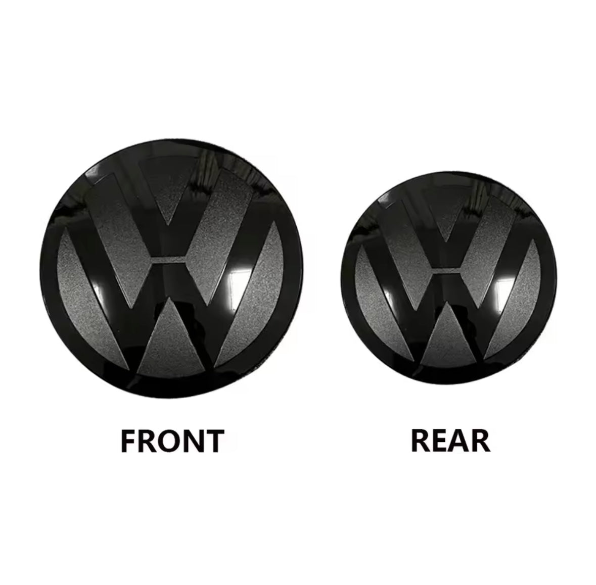 ACC MODELLE VORDERE & HINTERE VE EMBLEM IN SCHWARZ/BLACK