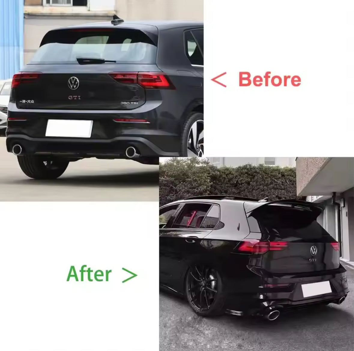 Clubsport Spoiler Golf 8 Glossy/Schwarz