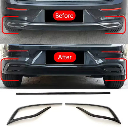 Golf 8 schwarze Abdeckung Heckdiffusor/Blenden