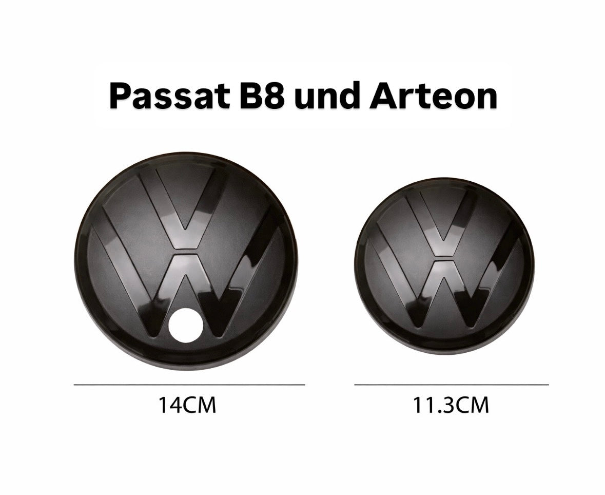 ACC MODELLE VORDERE & HINTERE VE EMBLEM IN SCHWARZ/BLACK