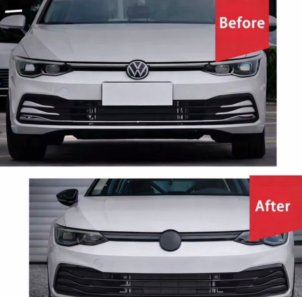Golf 8 Grill Lamellen Schwarz
