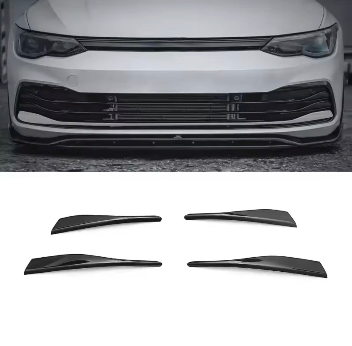 Golf 8 Grill Lamellen Schwarz