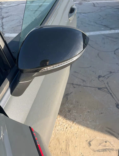 Spiegelkappen Golf 7 und 8 Schwarz