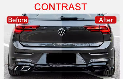 Golf 8 Endrohre Abdeckung Schwarz