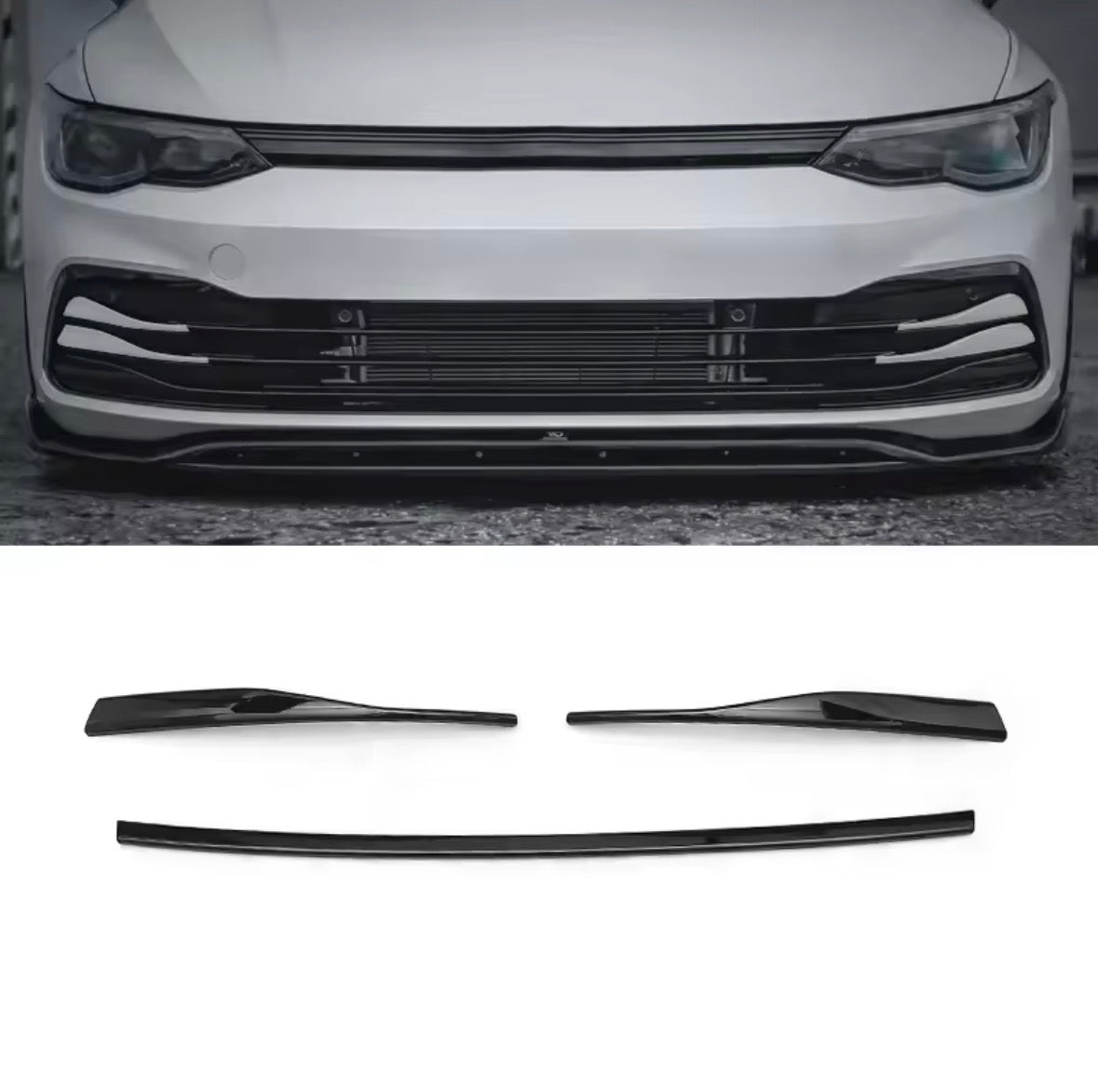 Golf 8 Grill Lamellen Schwarz