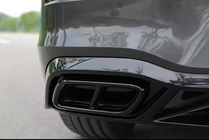 Golf 8 Endrohre Abdeckung Schwarz